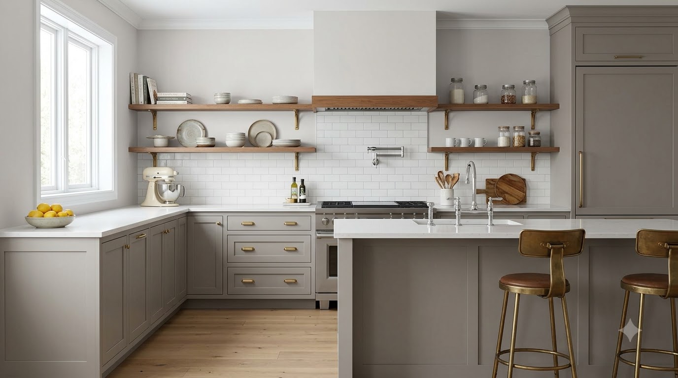 Modern kitchen Mineral Mauve Wall Paint