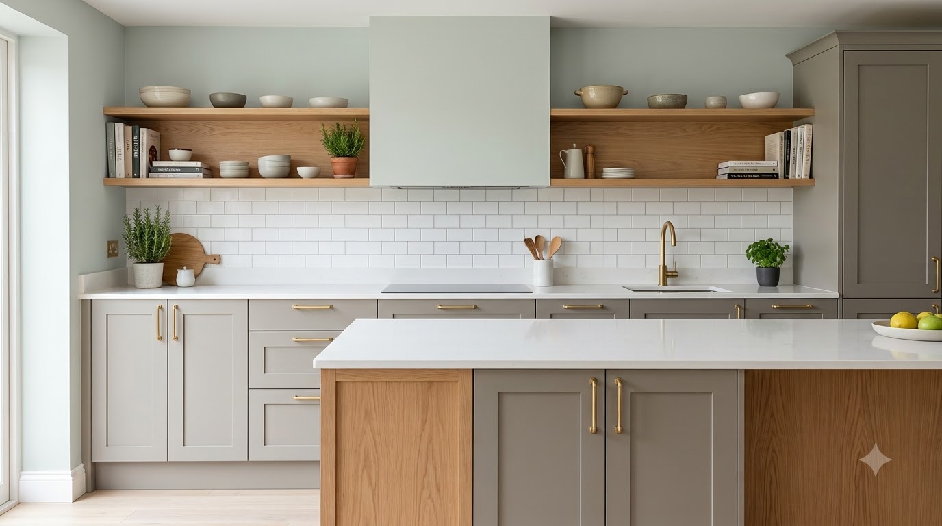 Modern kitchen Night Sail Wall Paint