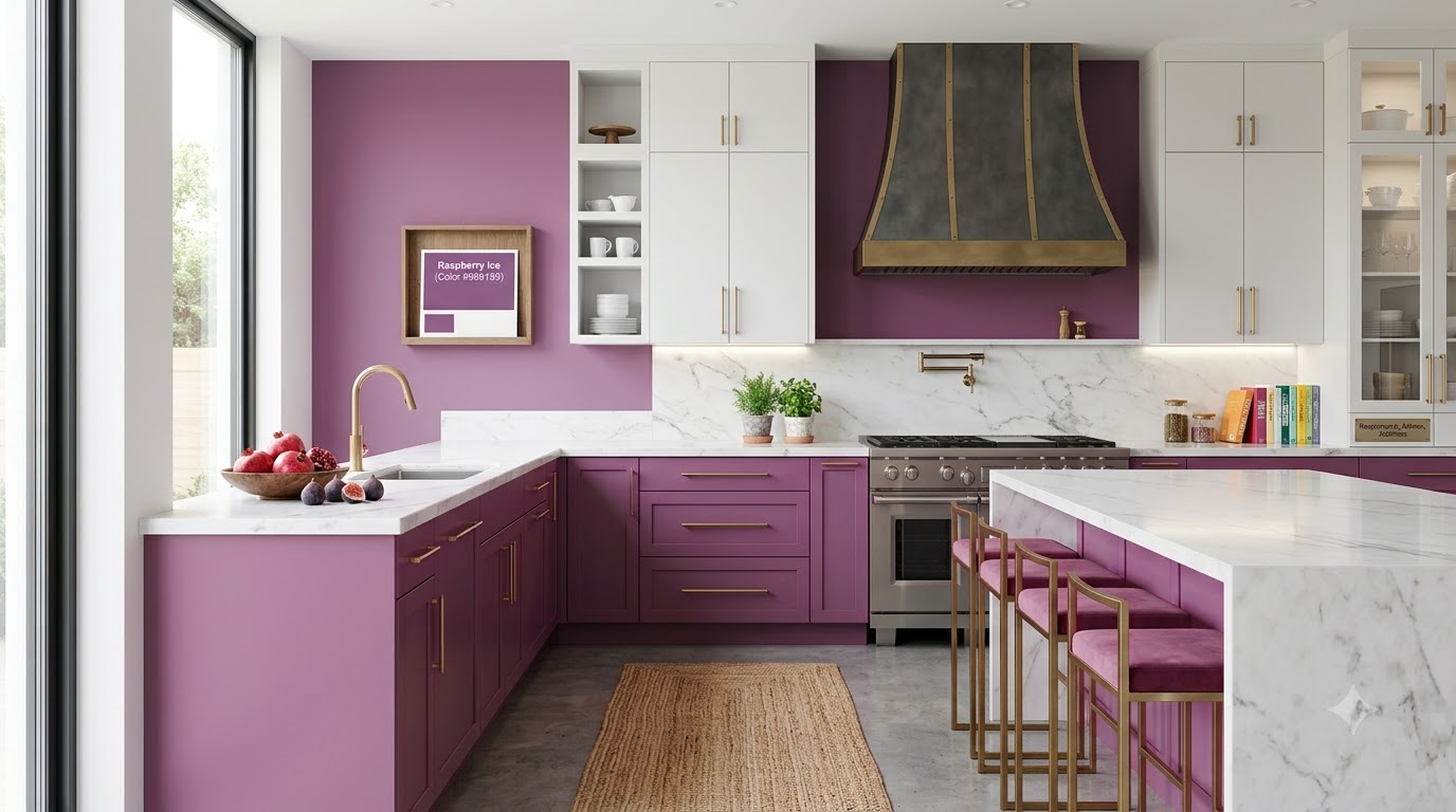 Raspberry Ice Kitchen Wall Paint