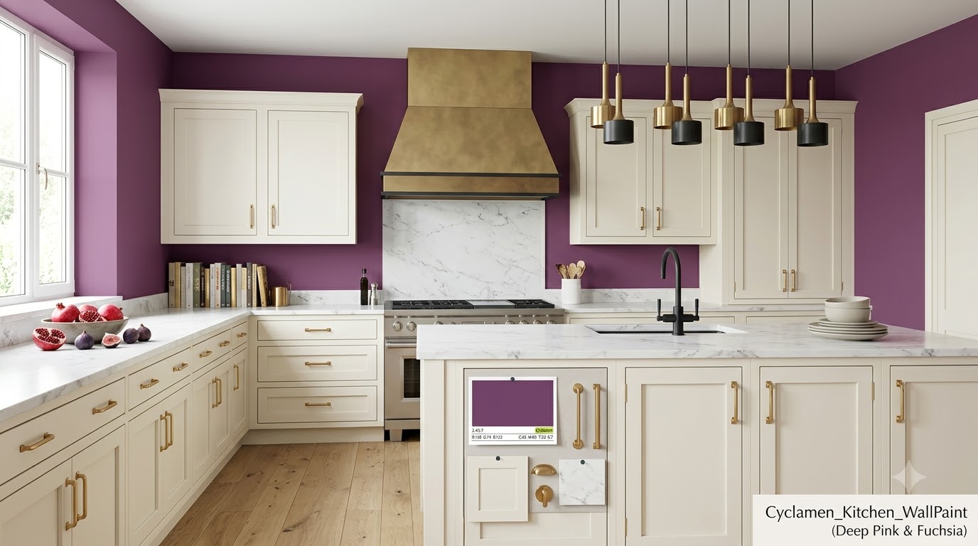 Cyclamen Kitchen interior Wall Paint