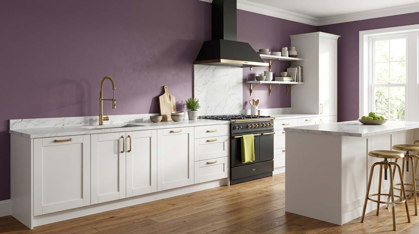 Wine Blush Kitchen Wall Paint