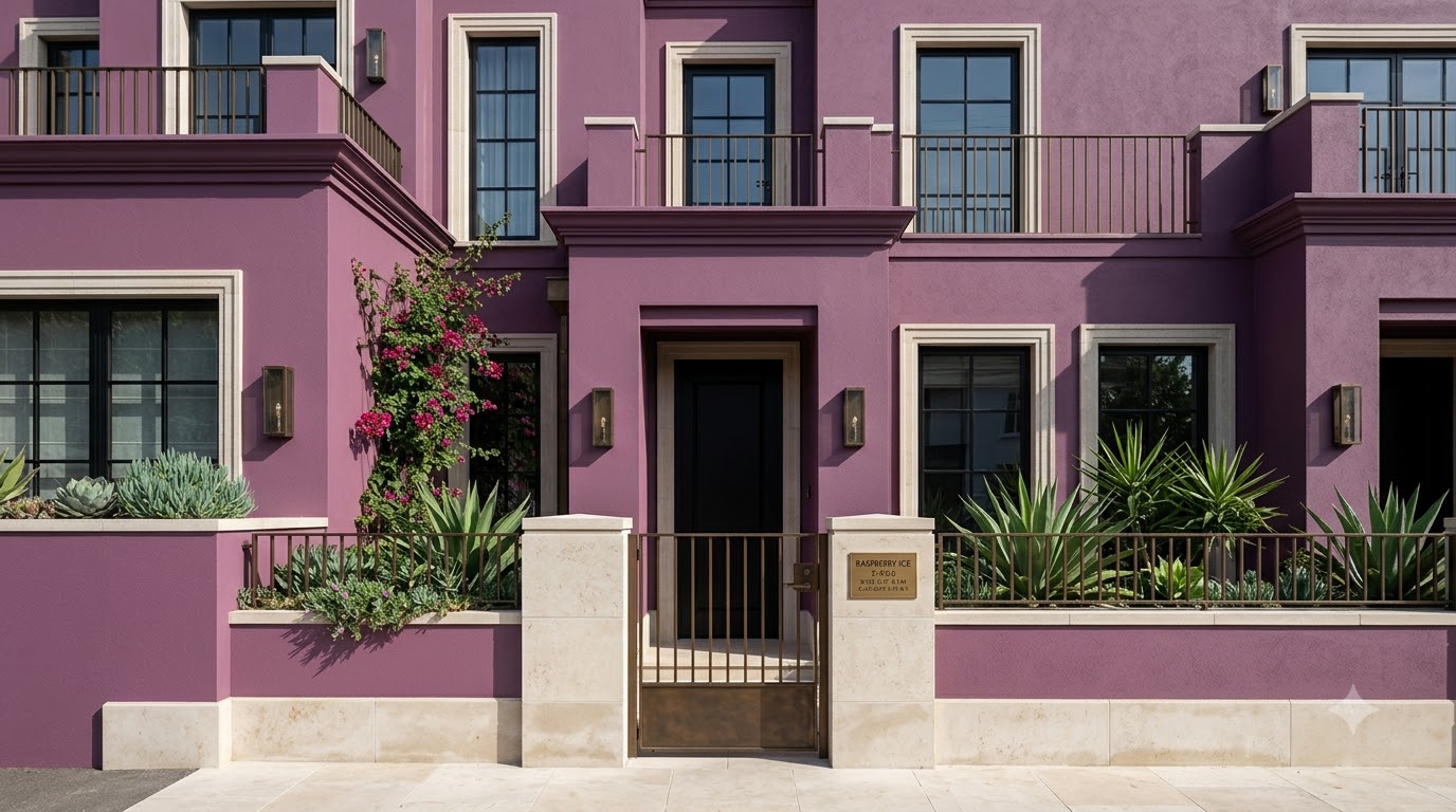 Raspberry Ice Exterior Room Wall Paint