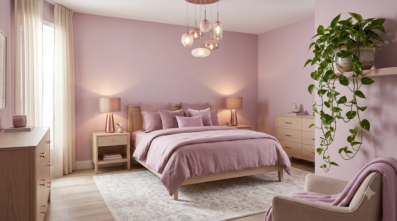 Bedroom Mermaid flower Wall Paint
