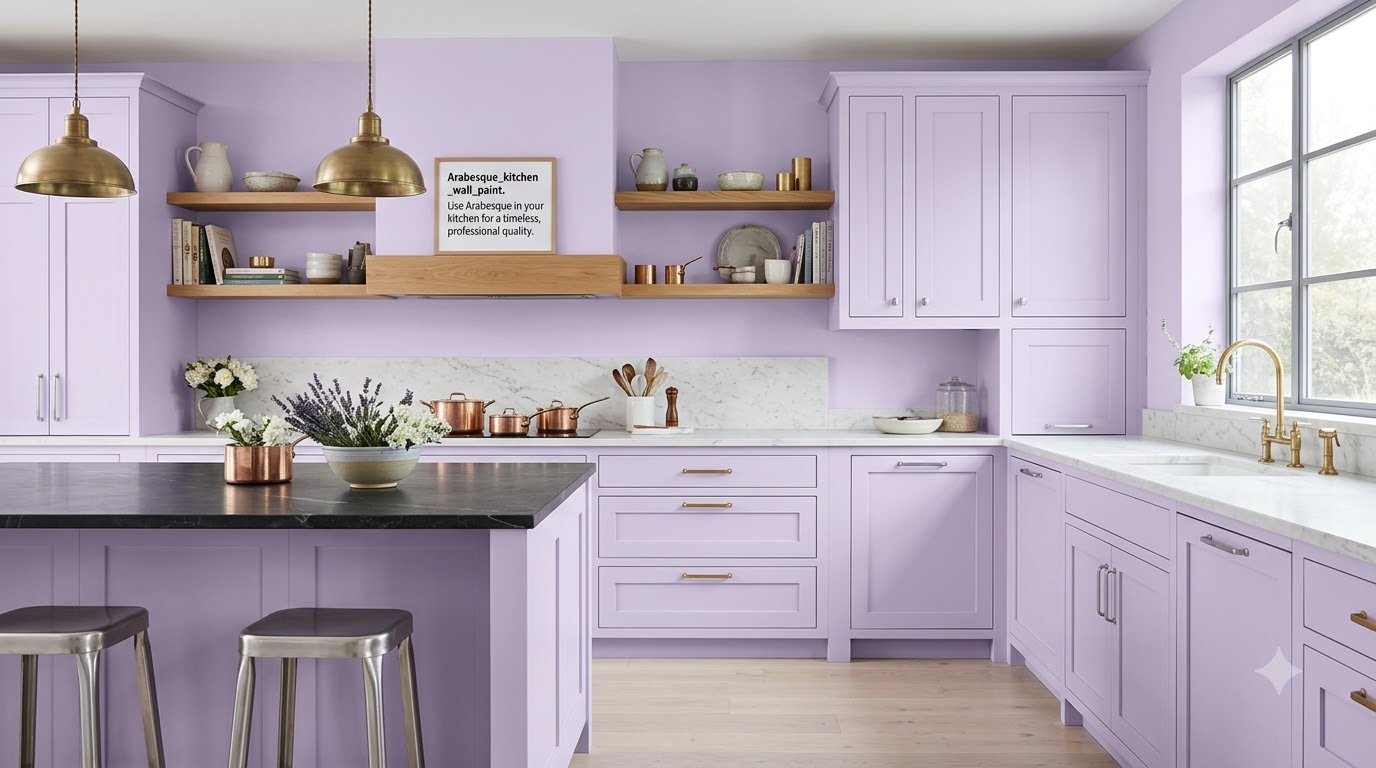 Kitchen Arabesque Color Wall Paint