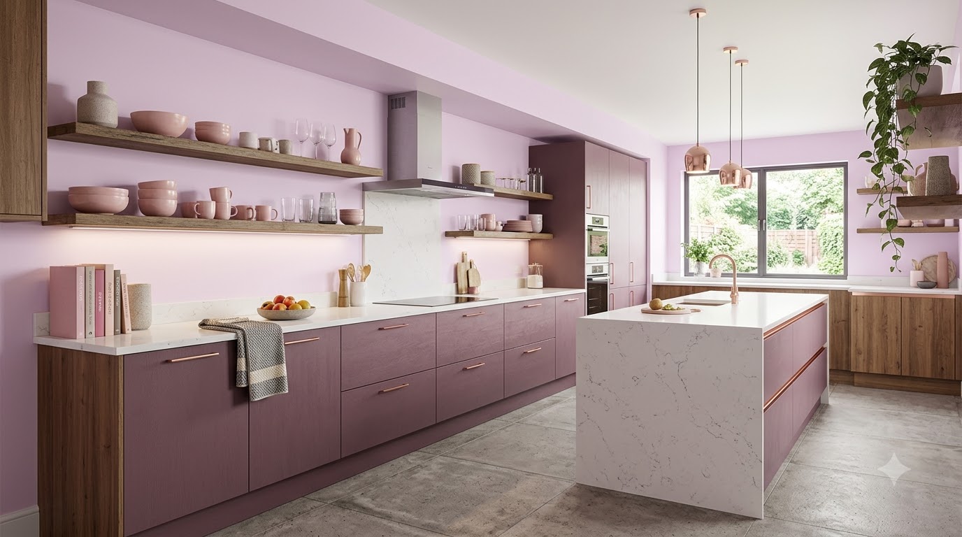 Kitchen Timeless Pink Wall Paint