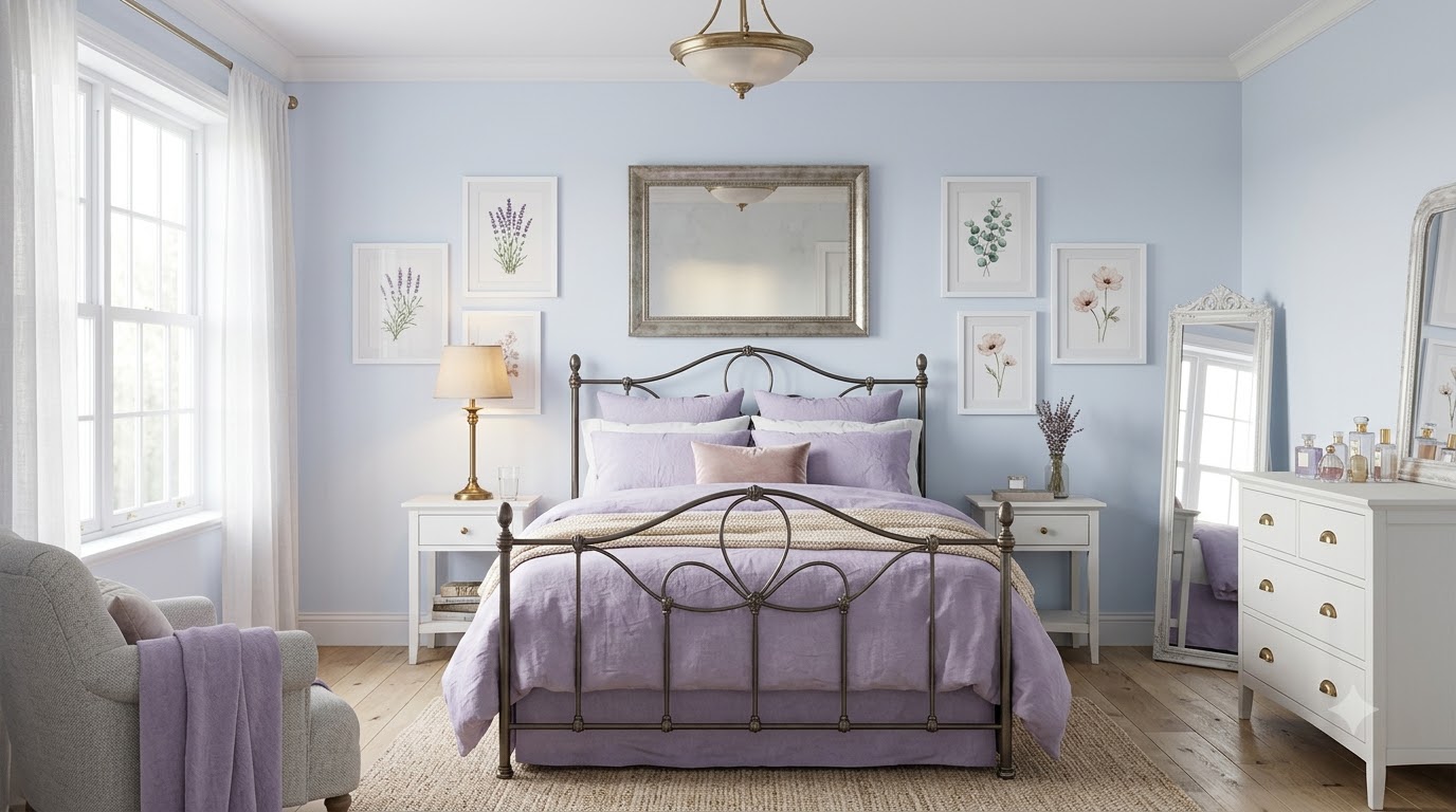 Lavender Dream Bedroom Wall Paint
