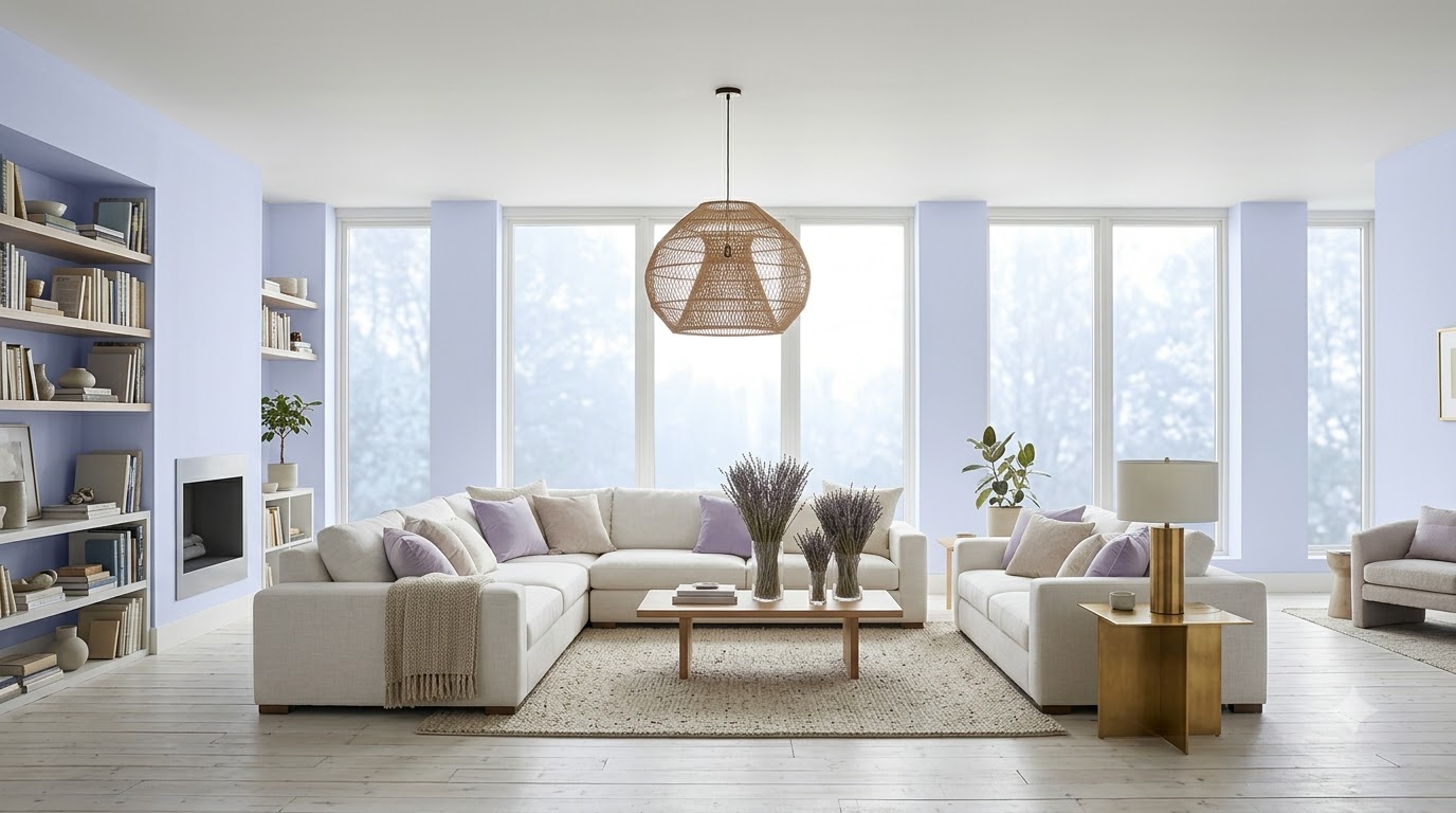 Lavender Dream Living Room Wall Paint