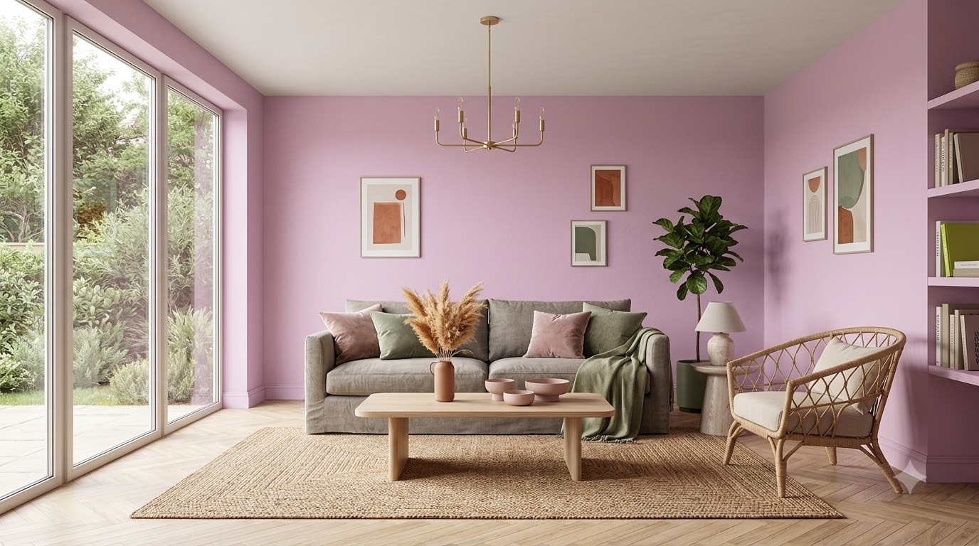Living Room Angel Food Wall Paint