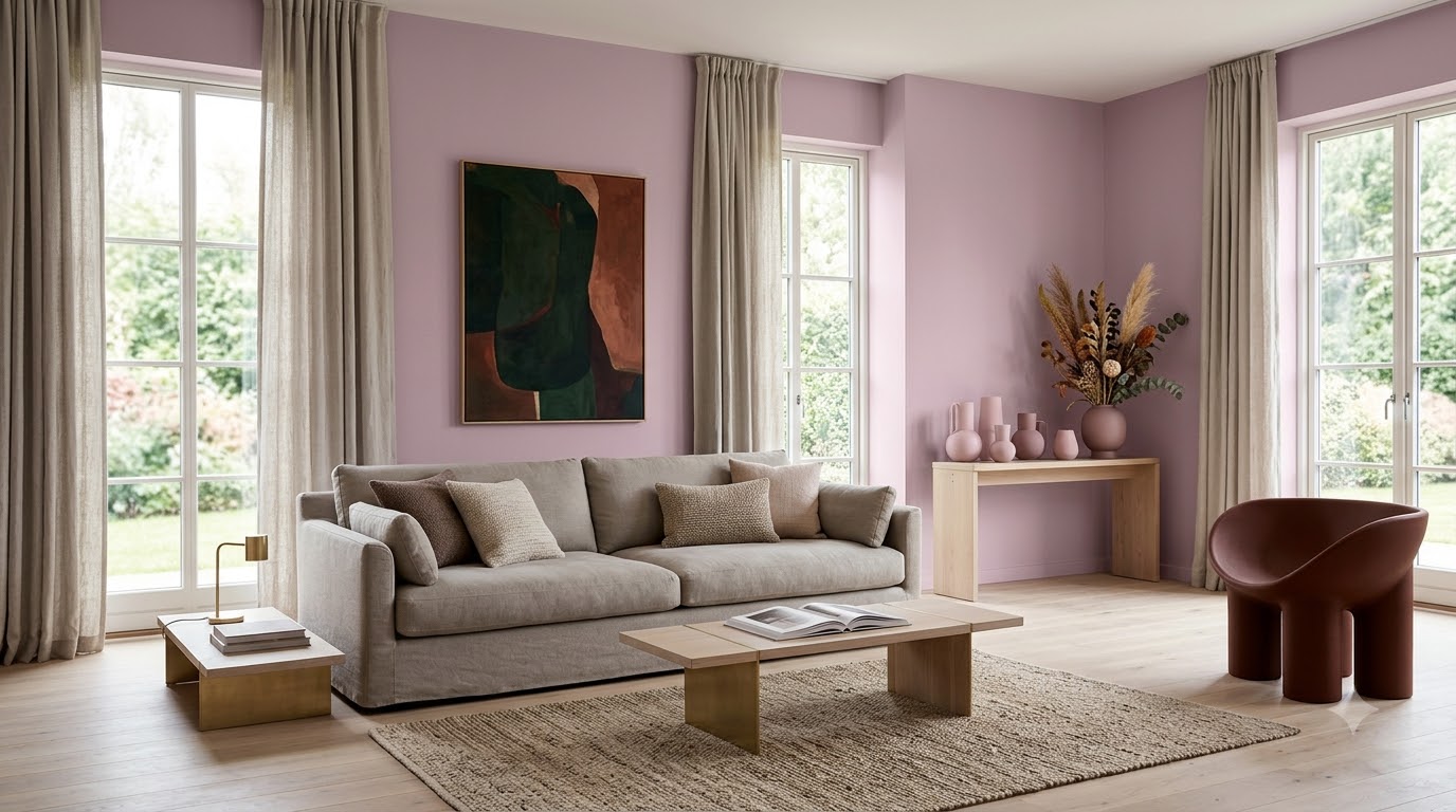 Living Room Orlean's Rose Wall Paint