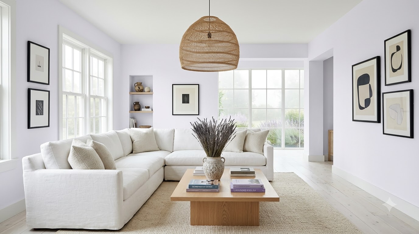 Living Room Shooting Star Wall Paint