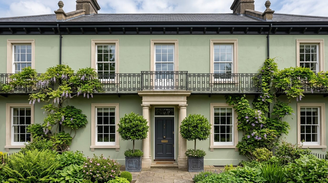 Manor Green Exterior Wall Paint