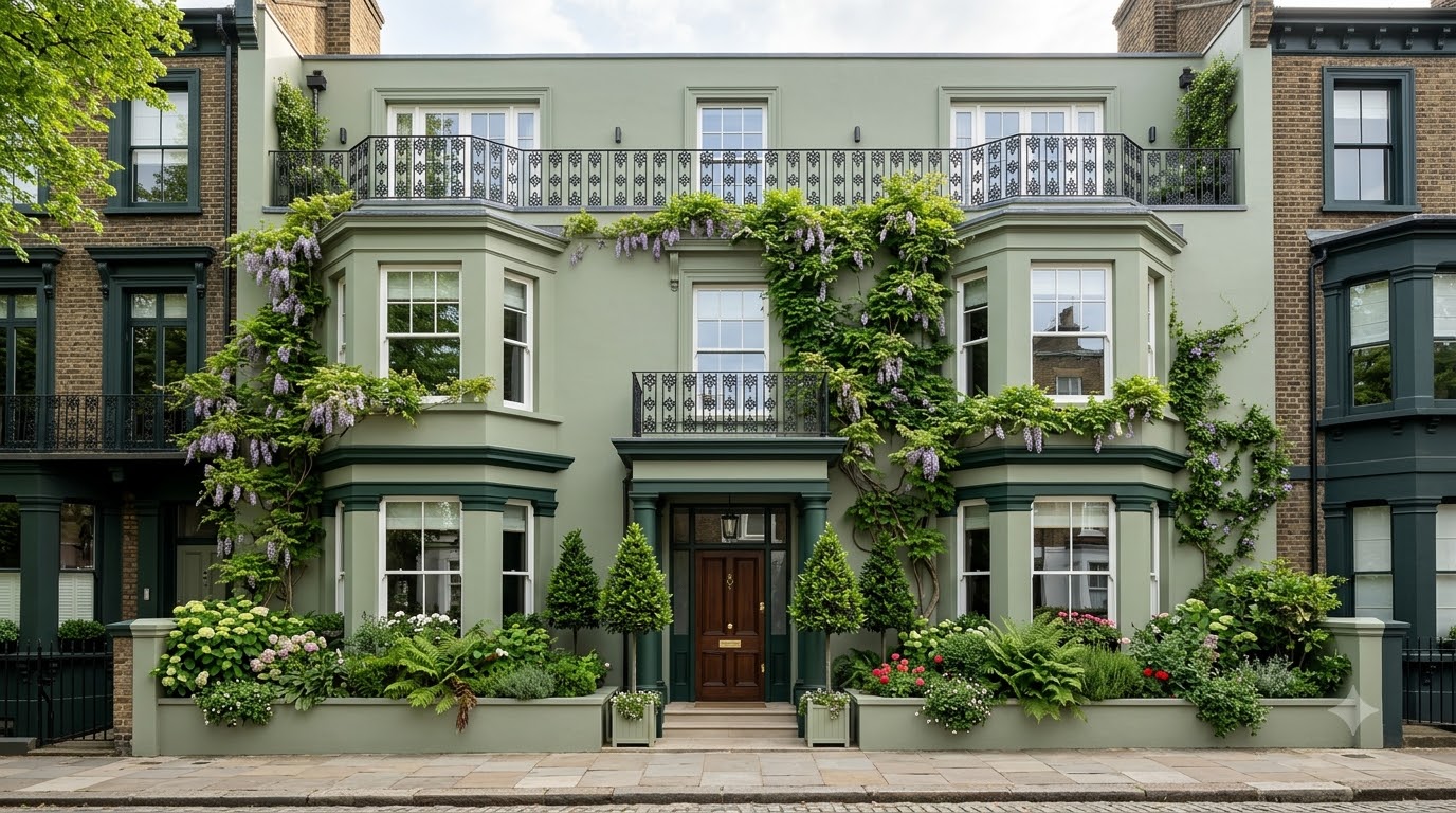 Pampas Grass Green Exterior Wall paint
